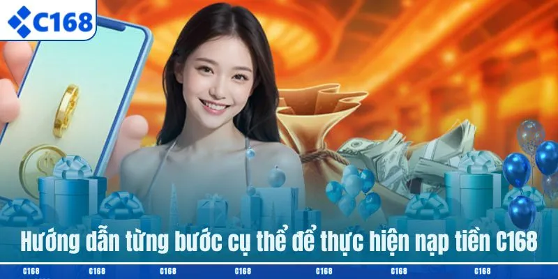 Hướng dẫn từng bước cụ thể để thực hiện nạp tiền C168